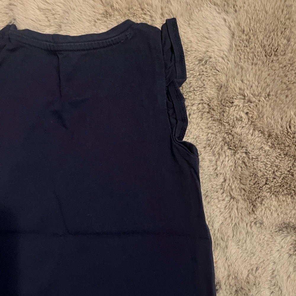 Isaac Mizrahi Kids Navy Floral Animal Tank Top - Picture 9 of 9
